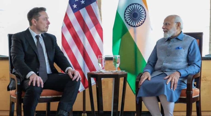 Elon Musk Announces Tesla's Interest in Investing in India After Meeting with PM Modi
