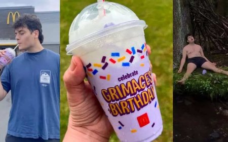 McDonald's Grimace Shake Takes TikTok by Storm, Inspiring Bizarre Faux-Death Trend