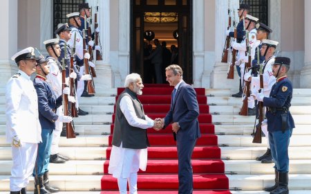 Indian PM Modi's Historic Visit to Greece Strengthens Friendship and Cooperation