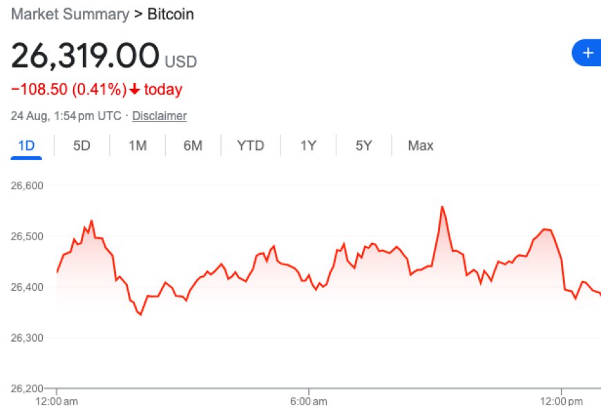 Bitcoin's price decline
