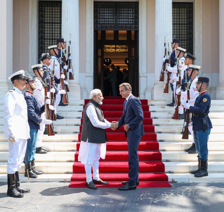 Indian PM Modi's Historic Visit to Greece Strengthens Friendship and Cooperation