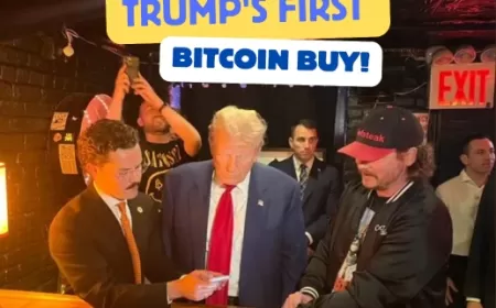 Trump Makes History at PubKey: First Bitcoin Purchase by a Former President