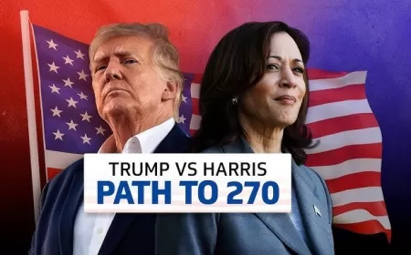 Trump Leads Over Harris in Key States as Vote Count Continues