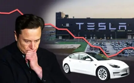 Tesla Stock Falls Nearly 40 Percent as Sales Slow and Elon Musk's Political Moves Raise Concerns