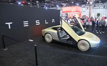 Tesla Shares Climb as Austin Approves Robotaxi Testing, Musk-Trump Rift Eases