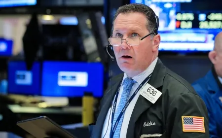 Stock Market Live Updates: Dow Hits Record as Powell Hints at September Fed Cut