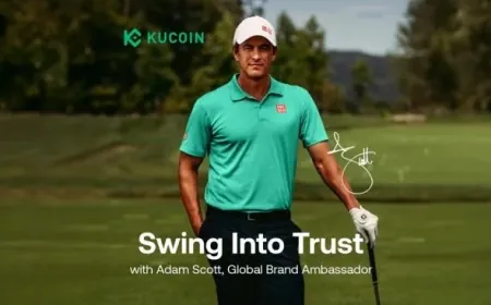 KuCoin Signs Adam Scott as First Global Brand Ambassador
