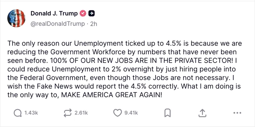 Trump Truth Social Post