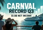 Carnival posts record Q3 net income of $1.9B, raises full-year outlook despite fuel spike