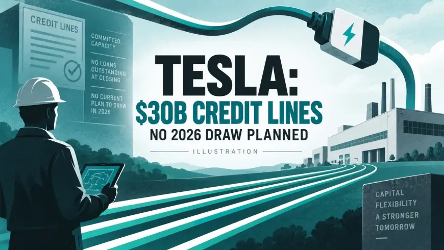Tesla secures $30B in new credit lines; says it does not plan to draw in 2026